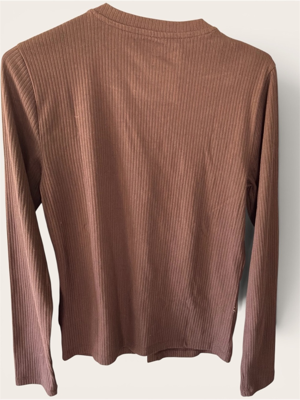 GAP Ribbed Button Cardigan — Brown size medium - Picture 4 of 4
